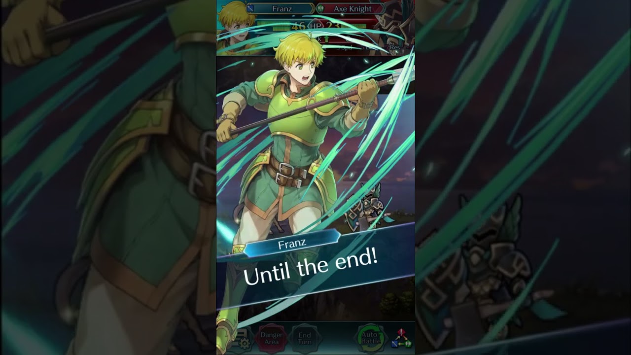 Franz Critical Quotes - Fire Emblem Heroes 