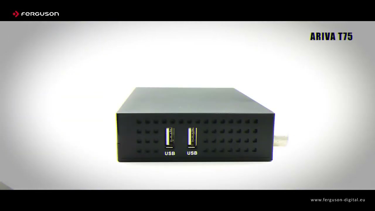 Ariva T75 Ricevitore TV terrestre DVB-T2 | telecomando BT | 2 x USB | H.265/HEVC | Internet | S/PDIF