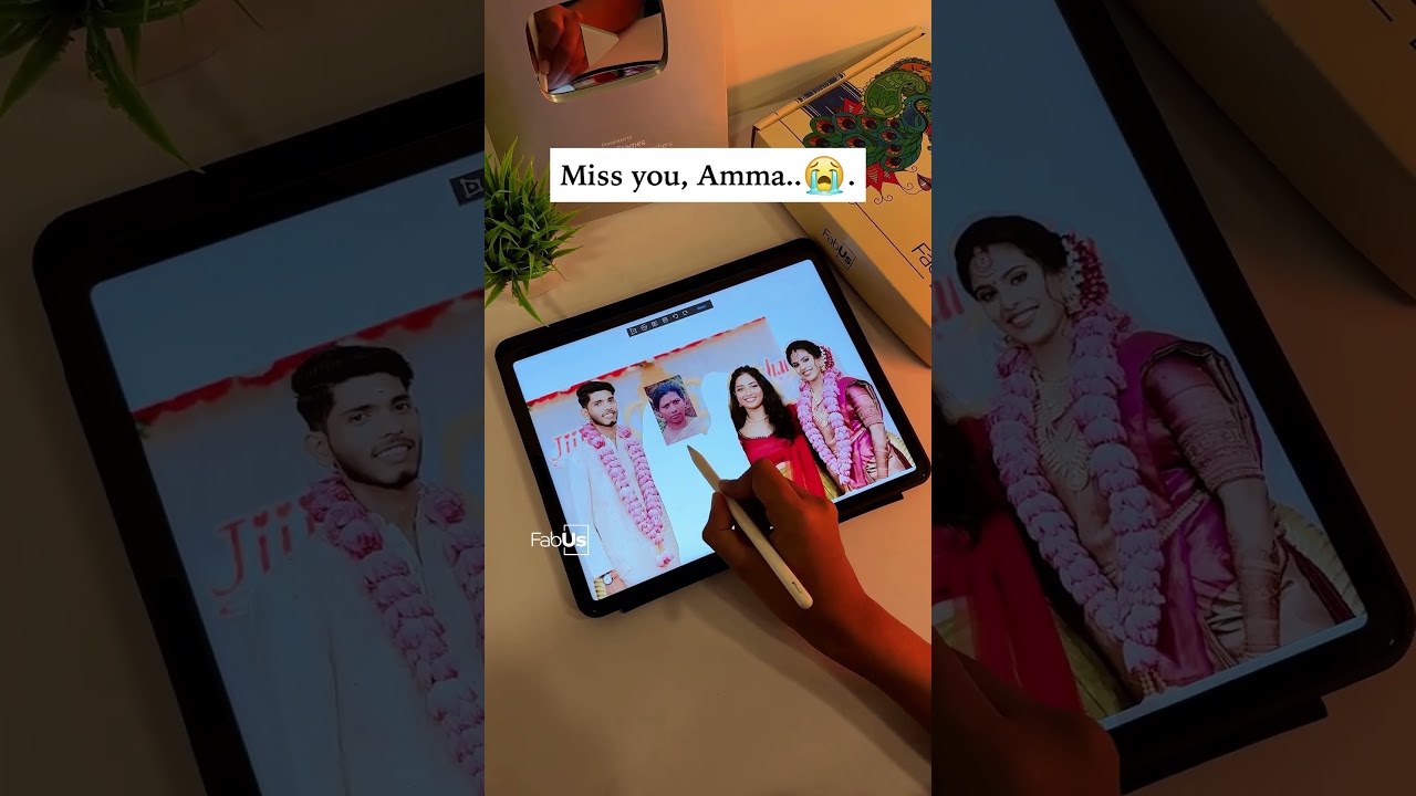 Emotional birthday gift 🥺. | Digital Merge | Family Photo Merge #shorts #ashortsaday #art #merge