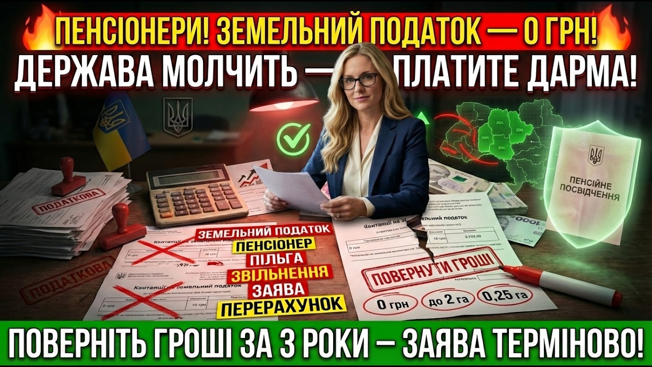 ШОКУЮЧА ПРАВДА ПРО ЗЕМЛЮ! Пенсіонерів офіційно звільнили від виплат — про що мовчать у податковій
