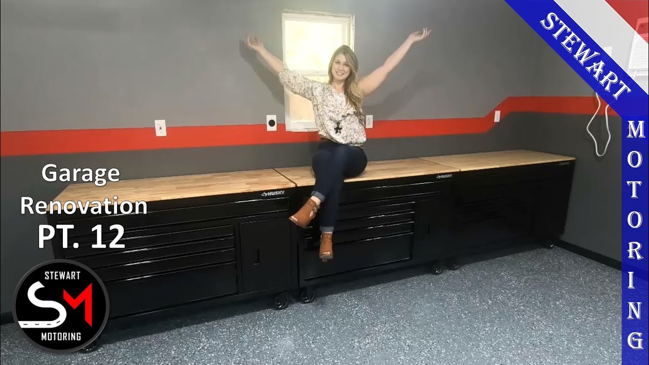 Garage Reno Pt.12 New Husky 56in Toolboxes + Husky Garage Cabinet Set