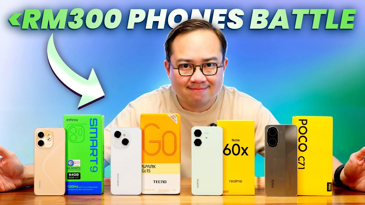 Best Budget Phones under RM300 Comparison