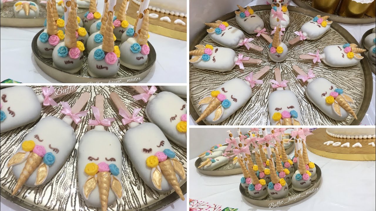 كيك بوبس وماغنوم كيك اليونيكورن🦄بطريقة سهلة وشرح مفصل مع طريقة الإحتفاظ بهم أطول مدة #cakepops