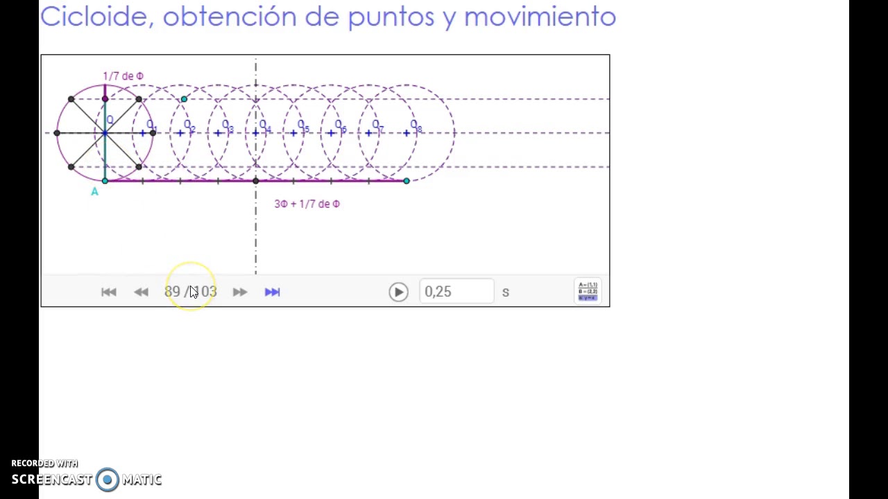 Construccion de una cicloide