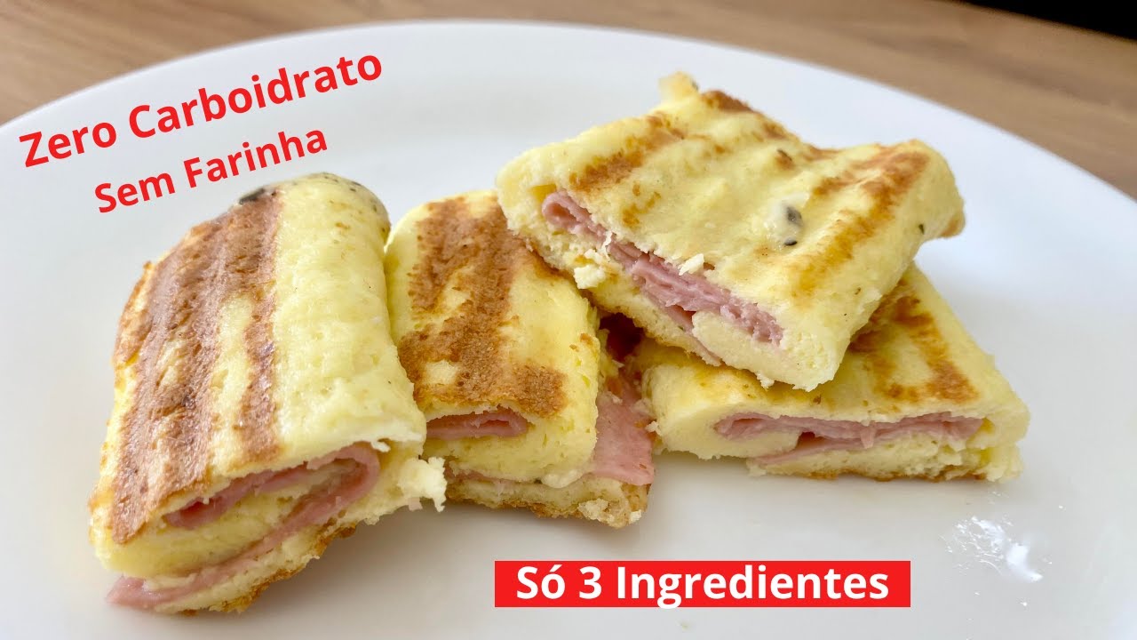 CAFÉ DA MANHÃ LOW CARB / SUBSTITUA O PÃO POR ESSA DELÍCIA ZERO CARBOIDRATO, SÓ 3 INGREDIENTES!