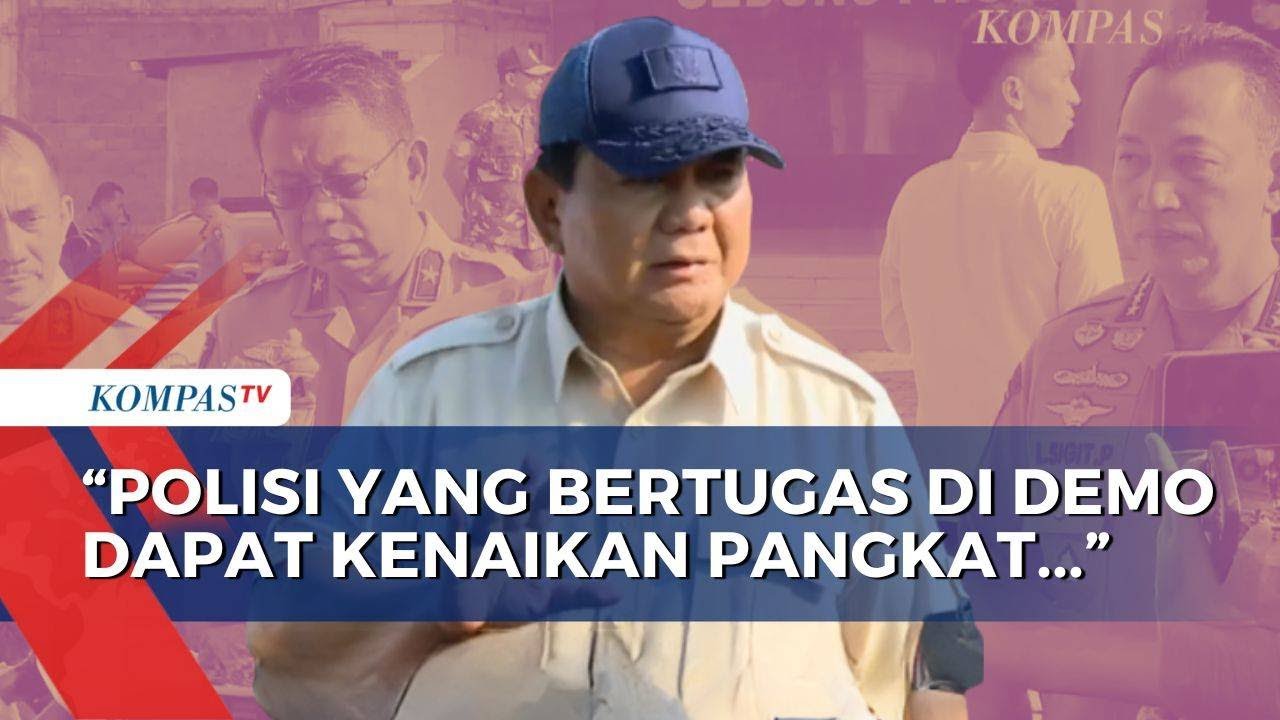 Prabowo Jenguk Polisi Korban Luka Demo Ricuh, Janjikan Kenaikan Pangkat| KOMPAS PETANG