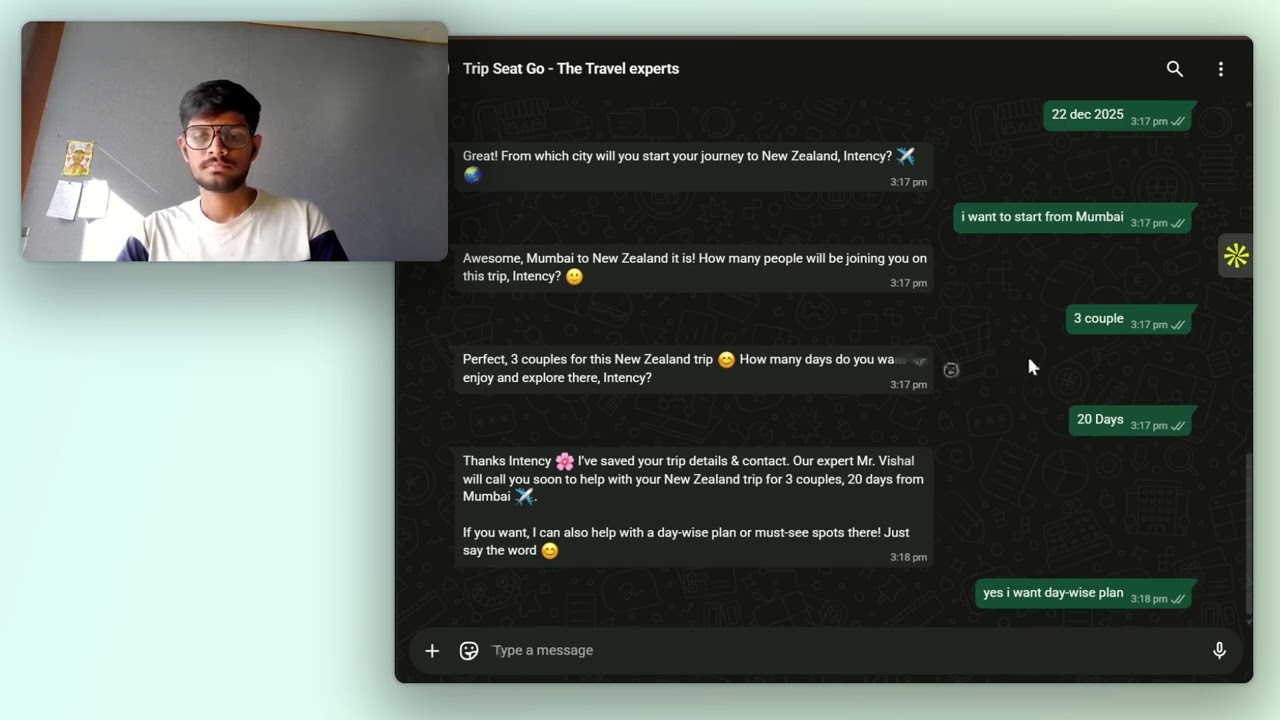 WhatsApp Automation For Travel Industry | AI in my business | AI in travel industry