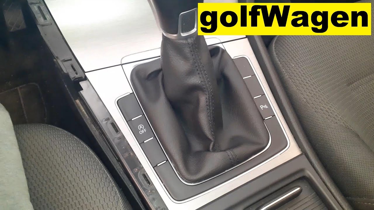 VW Golf 7 central console buttons removal