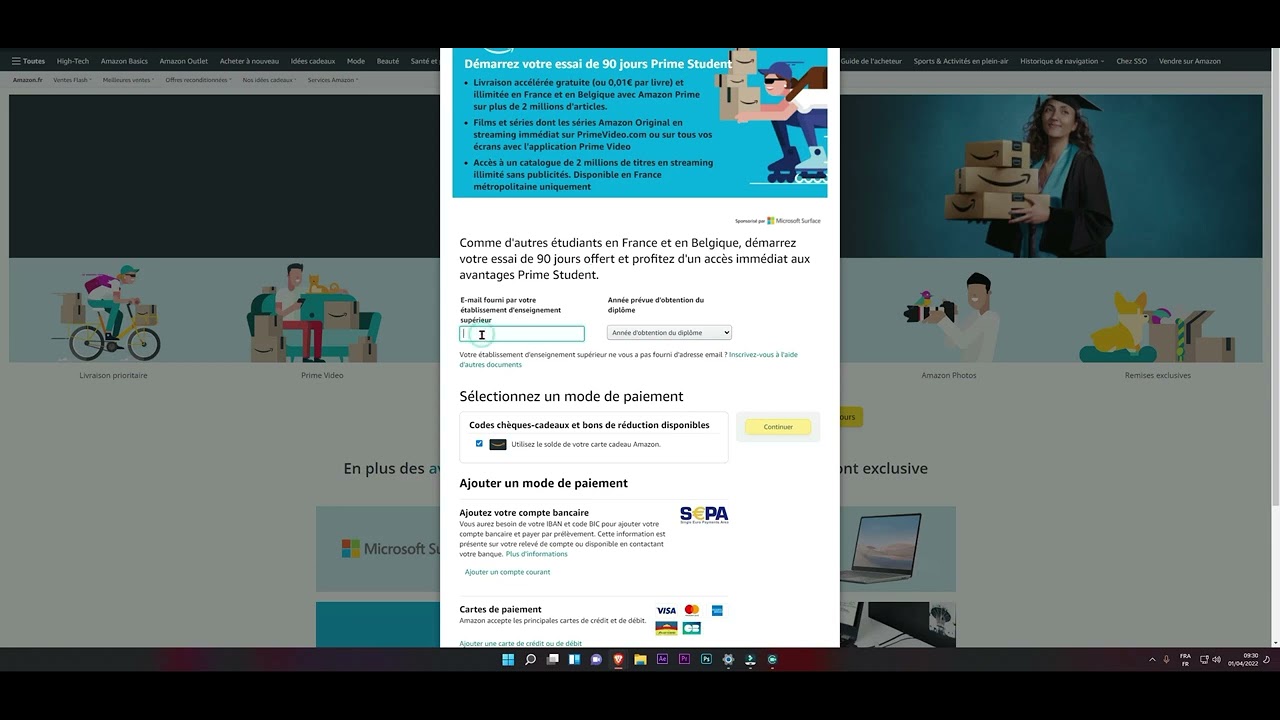 Amazon | Comment s'inscrire &agrave; Prime Student ? | FR