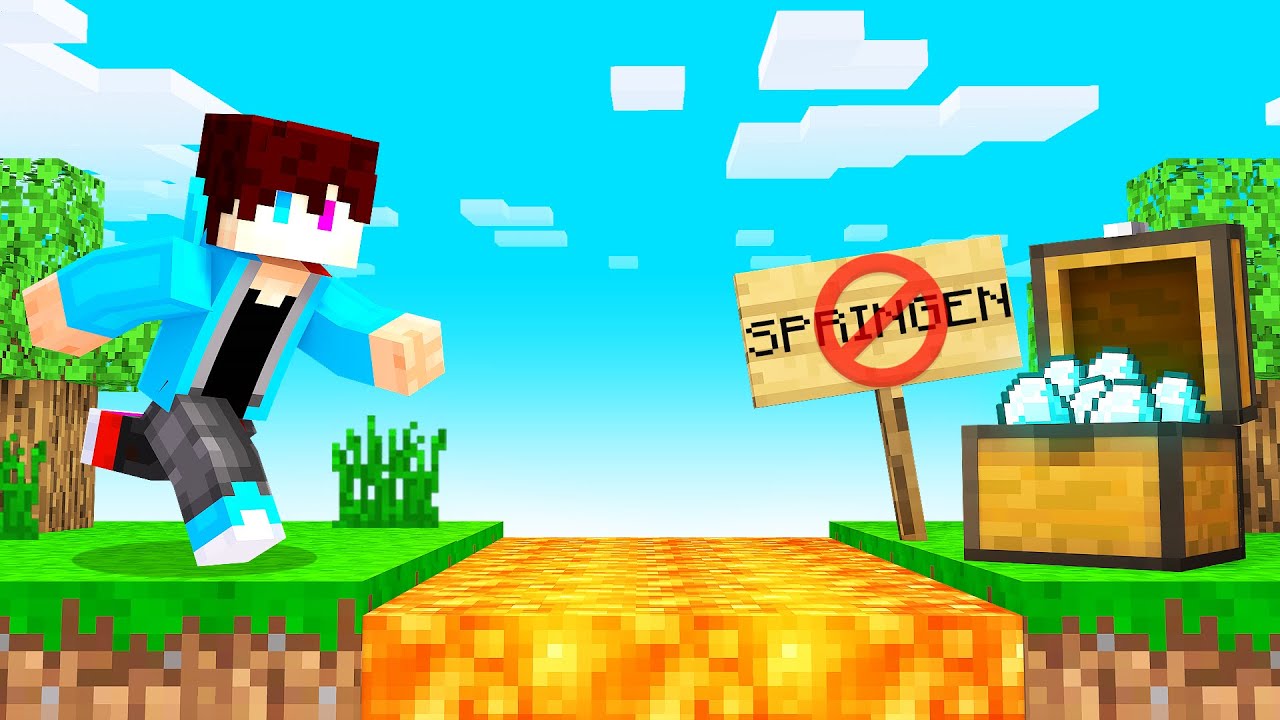 Je Mag NIET SPRINGEN In MINECRAFT! (Challenge)