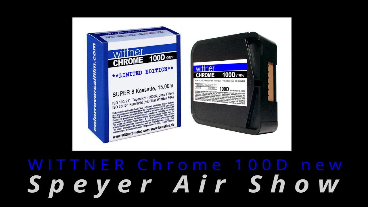 WITTNER Chrome 100D new - Super 8 Test - PLEASE WATCH IN 2160p „4k“ and max display brightness