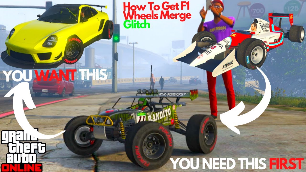 How To Get F1 Wheels Tires On RC Car GTA Online Merge Glitch