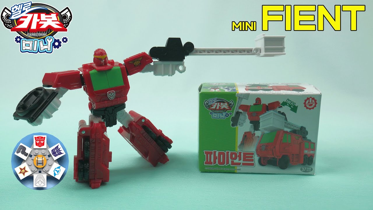 Hello Carbot Mini Fient Review 🚒 Legends Core Class | 헬로카봇 미니 파이언트 원어민 영어 리뷰