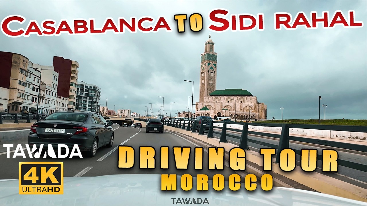CASABLANCA City driving tour - Casablanca Morocco 4K UHD