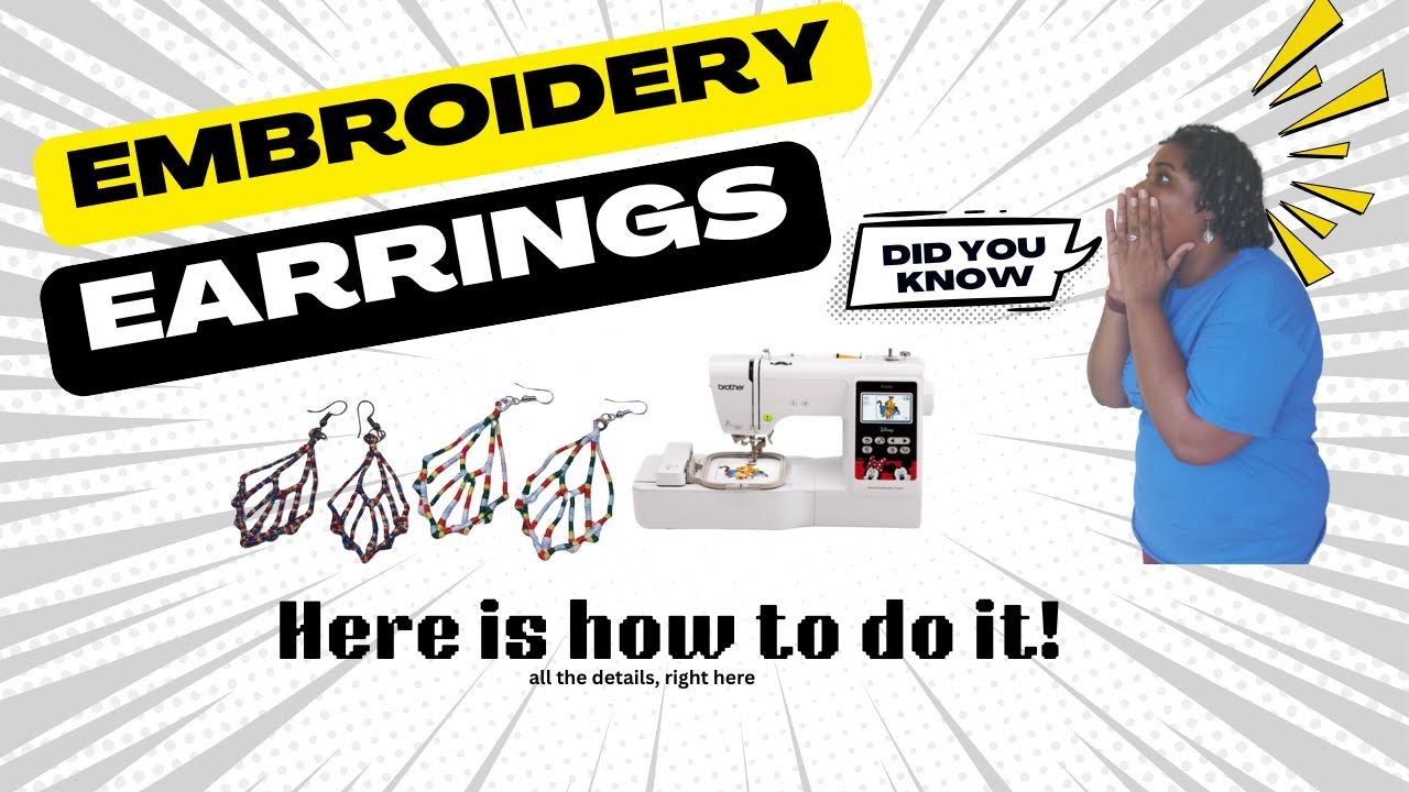 How to Make Embroidered Earrings