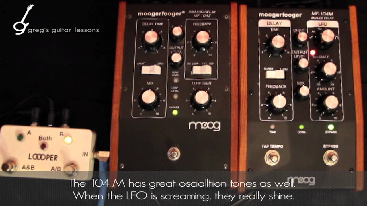 Shootout: Moog Delay 104z vs.  Moog Delay 104m (moogerfooger)