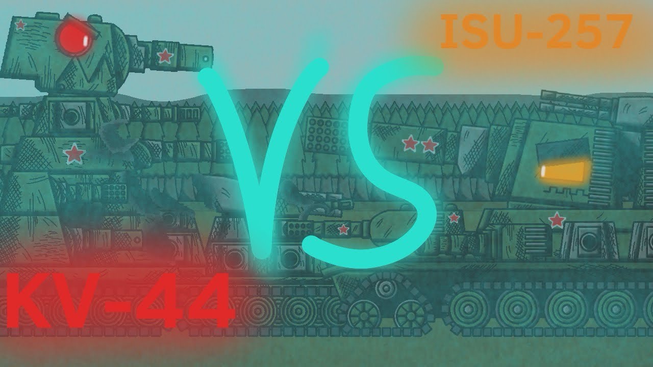 KV-44 VS ISU-257?! Clash of Steel Monsters!