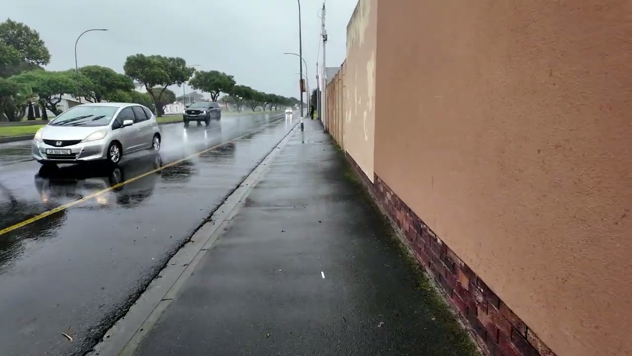 Rainy Walk ASMR: Goodwood, Cape Town | Real Rain Sounds & Urban Ambience in 4K
