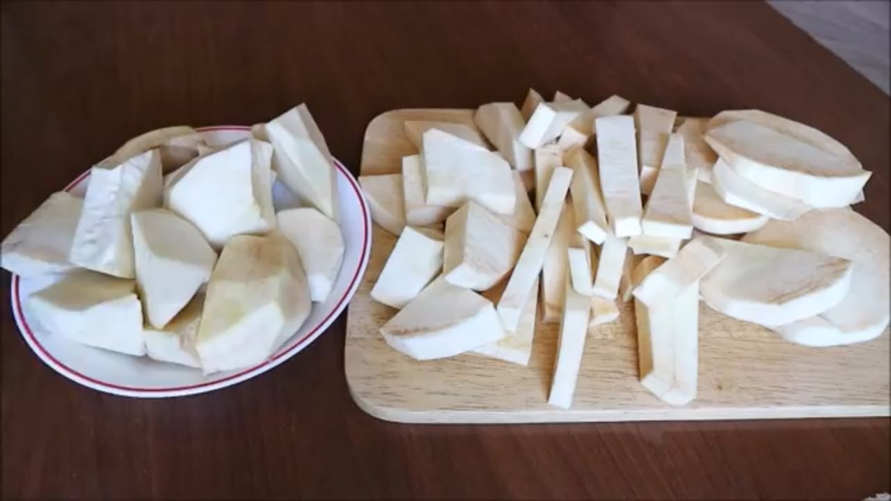 How I cut and preserve my yam