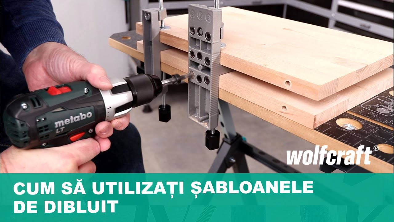 Sabloane pentru găuri de dibluri perfect aliniate, fără măsurare și marcare | wolfcraft