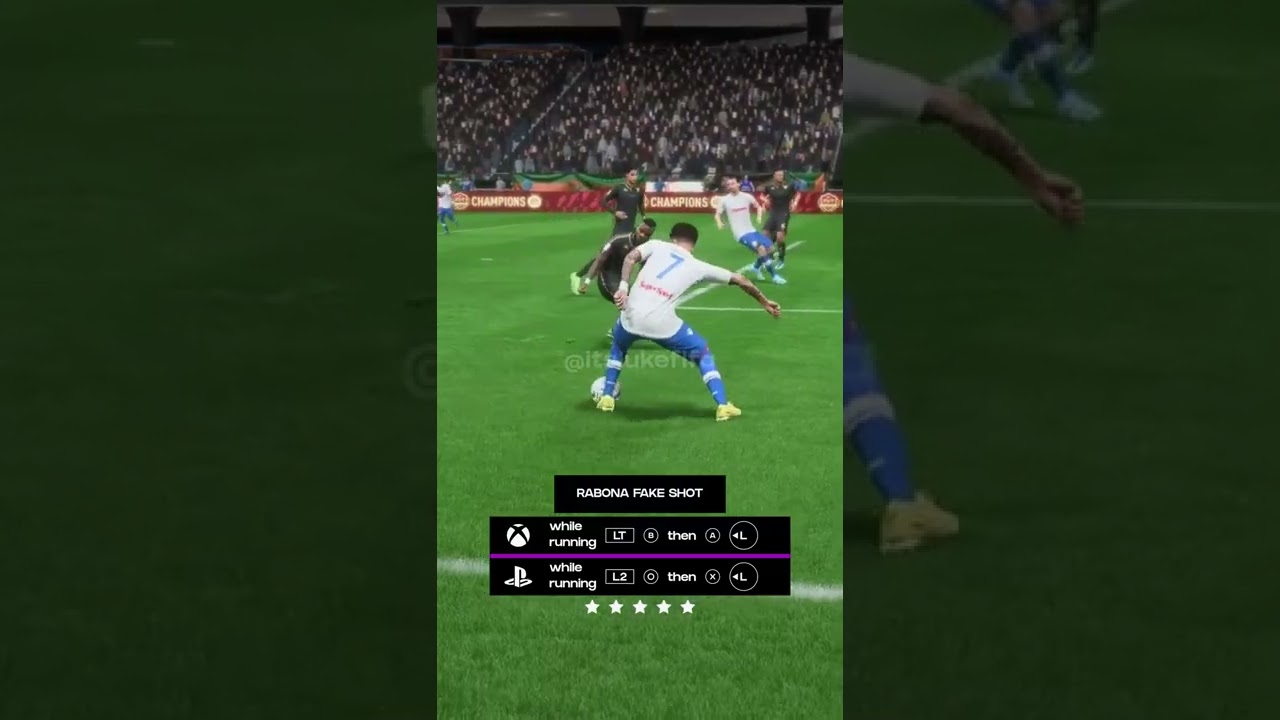 Rabona Fake Shot to Heel Fake Tutorial #fifa23