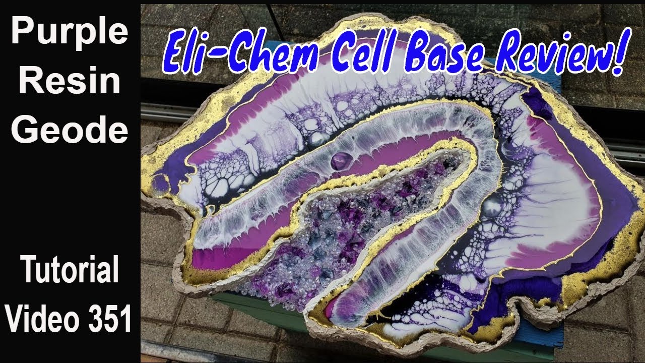 Purple Resin Geode/ Start to Finish/ Easily Create CELLS