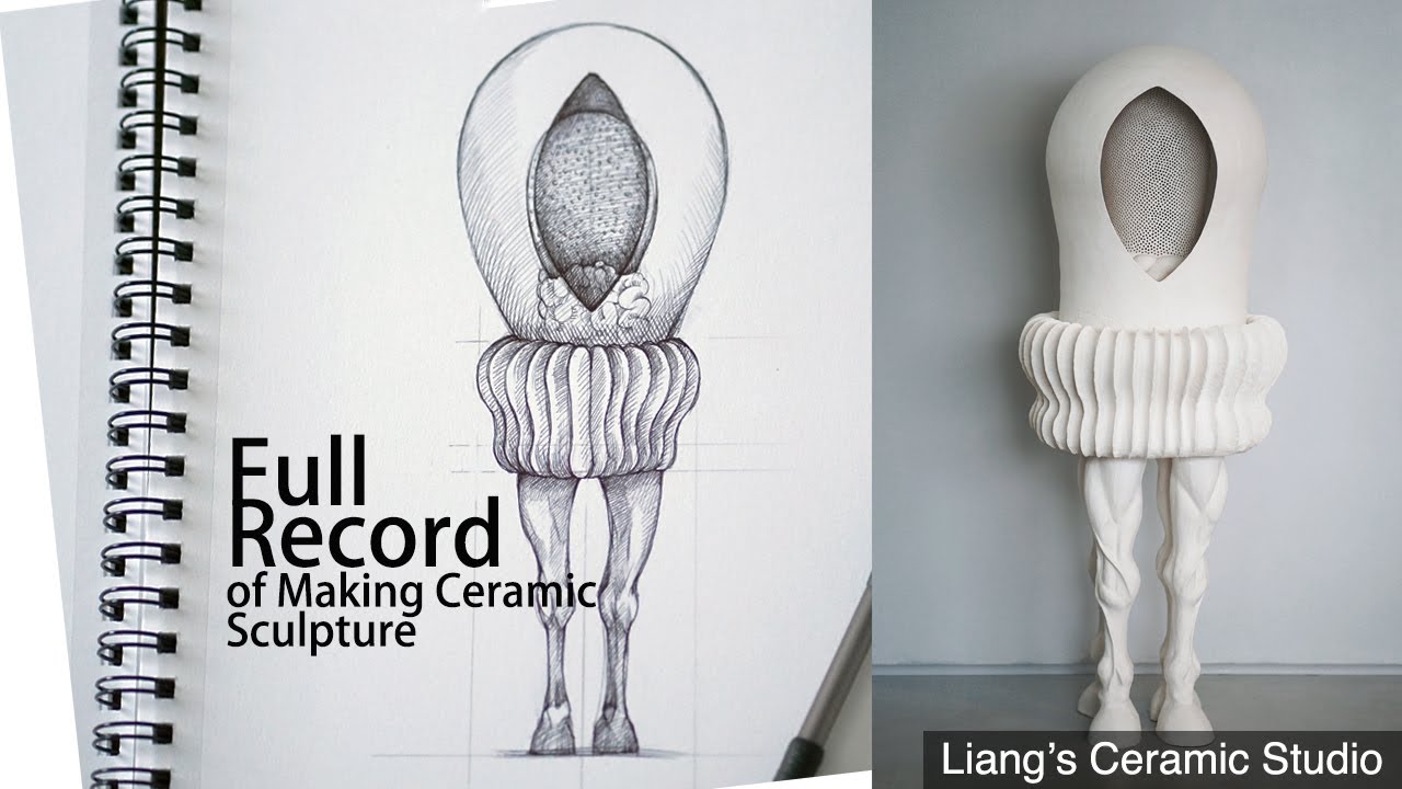 How to make human size ceramic sculpture, series-Shrine, disassemble kiln for firing, final part