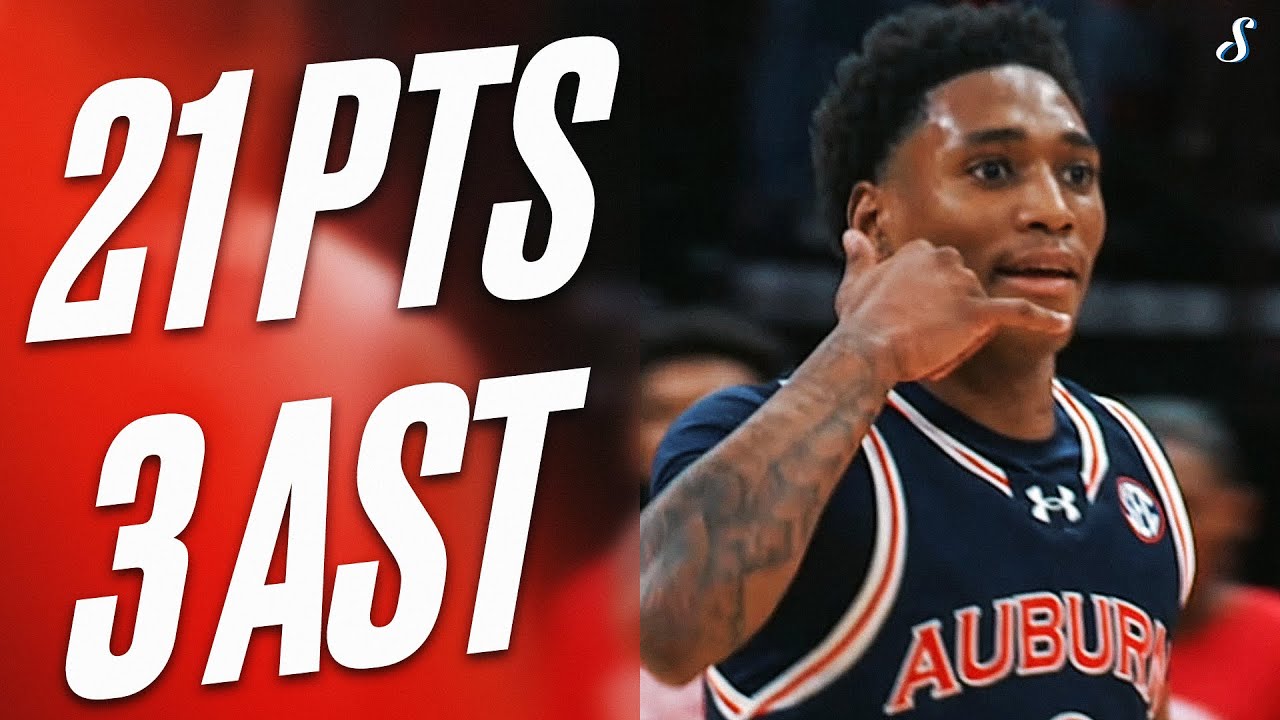 Tahaad Pettiford Leads Auburn In Historic Win At #4 Houston With 21 PTS & 3 AST | Nov 9, 2024