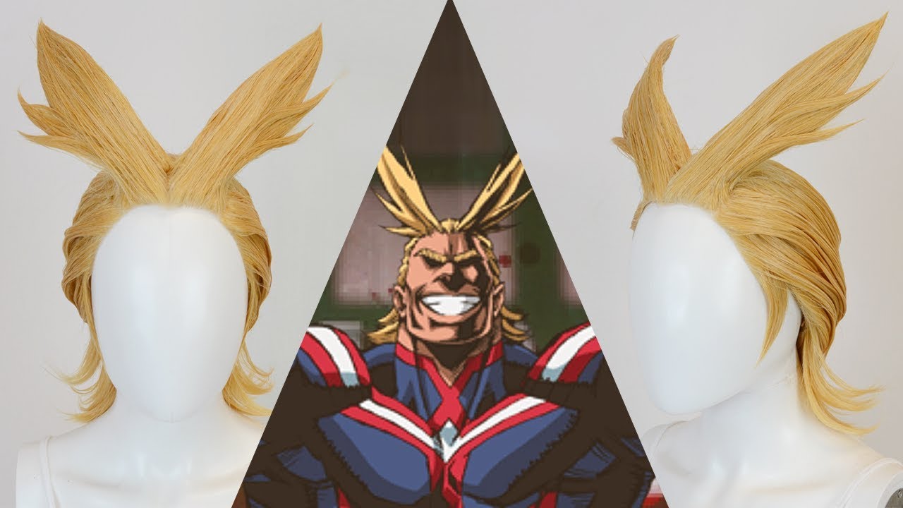 All Might Wig Tutorial | How to Make Bangs Stand Up
