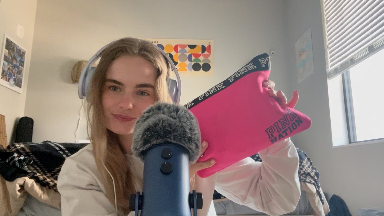 ASMR Makeup Bag Rummaging and Whispering