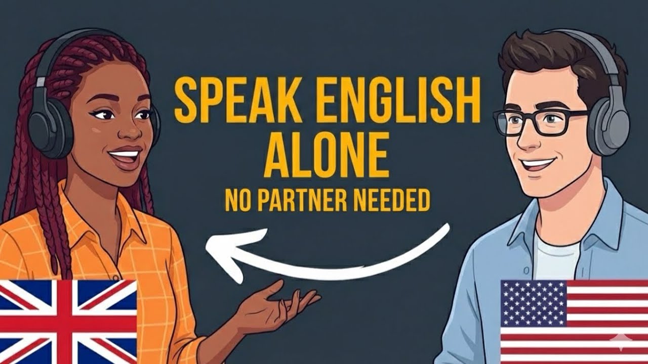 Hack Your English Speaking Alone (No Partner) | 3 Daily Techniques A2-B1 Fluency