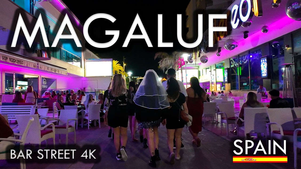 MAGALUF NIGHTLIFE 4K 60FPS 🇪🇸 | Walking Carrer Punta Ballena — Bars & Summer Crowds