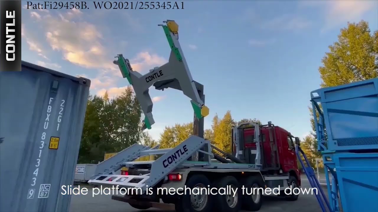 contle sea container handler adapter hooklift