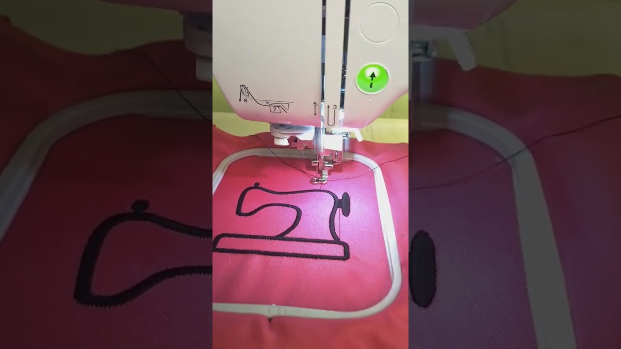 Embroidery stitch of a sewing machine 😃🪡🧵#embroidery #atlanta #atlsewing