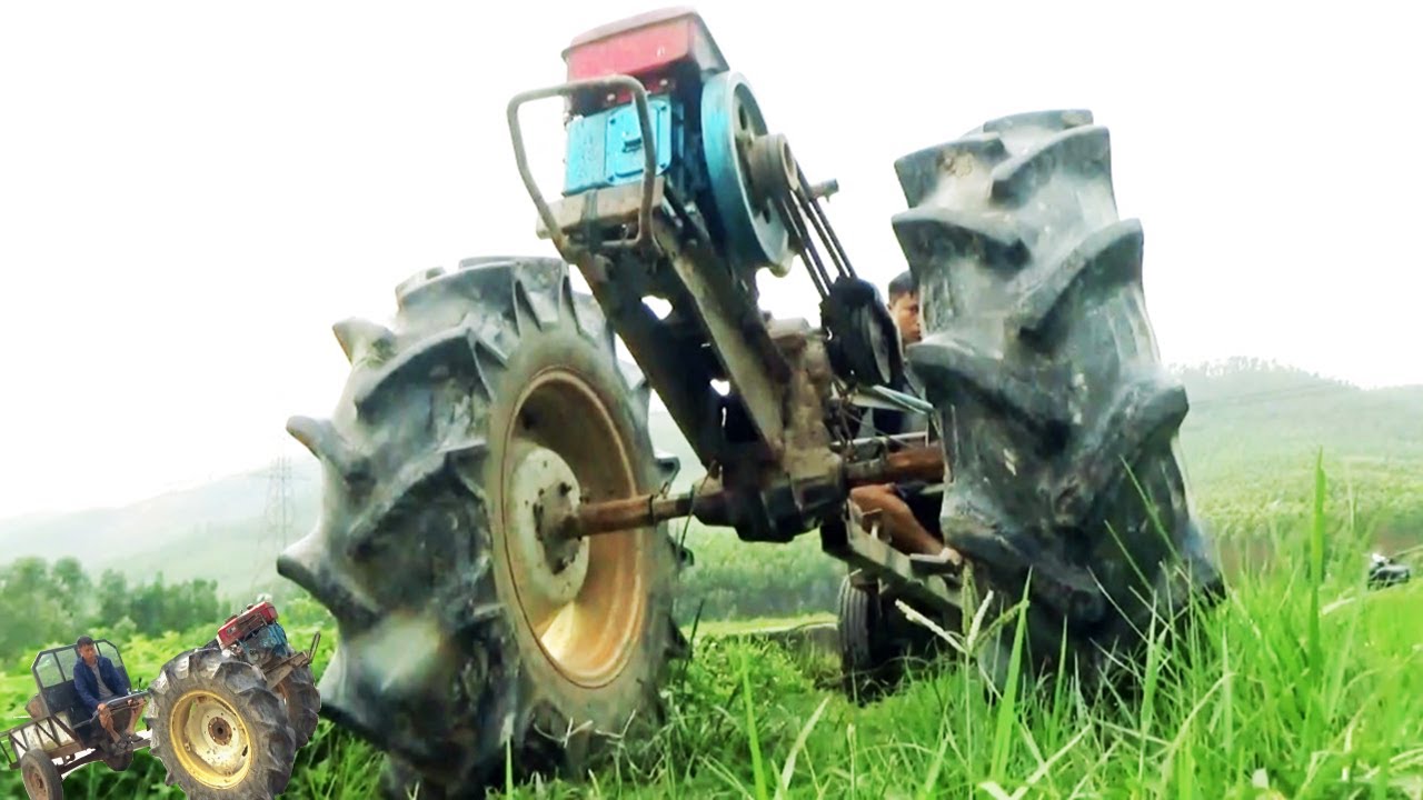 Control a D8 Tractor with Giant Kubota Wheels | 4k