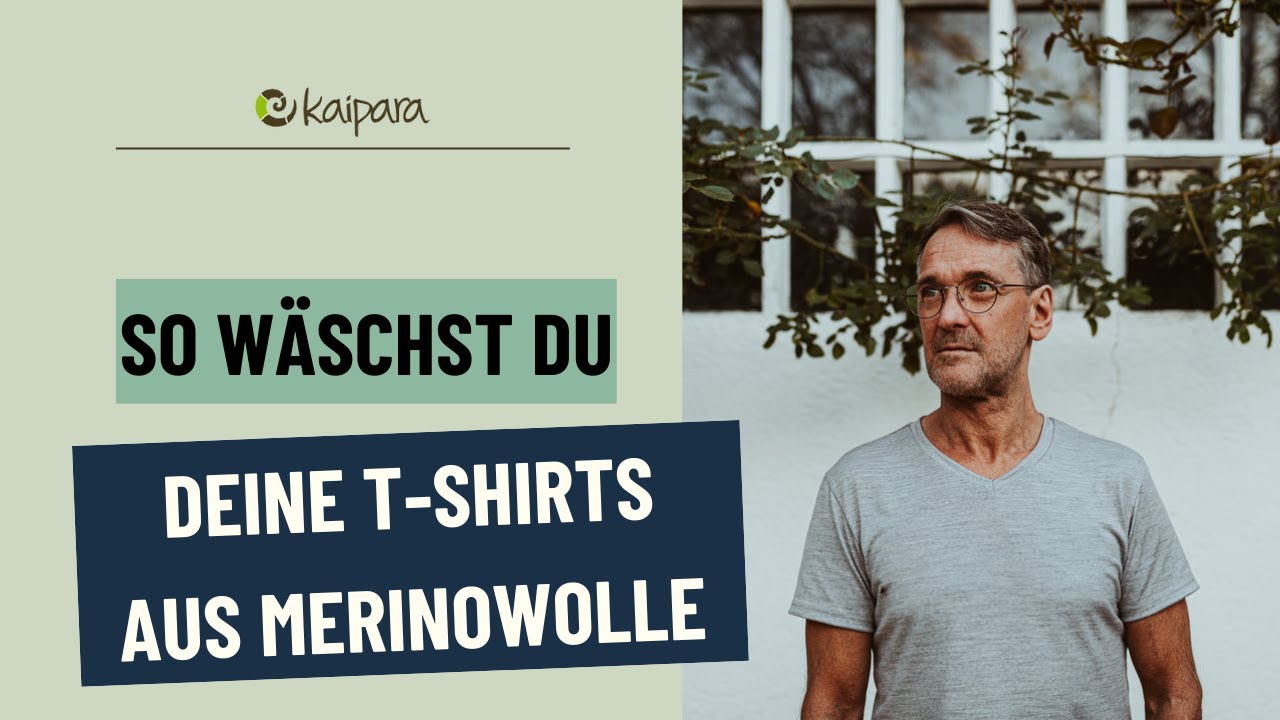 Merinowolle waschen: So wäschst Du Deine T-Shirts ❘ Kaipara