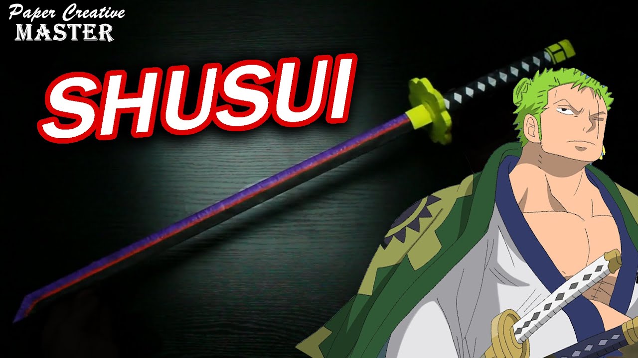 How to make a Zoro Sword Shusui out of paper / One Piece / Zoro's Shusui sword