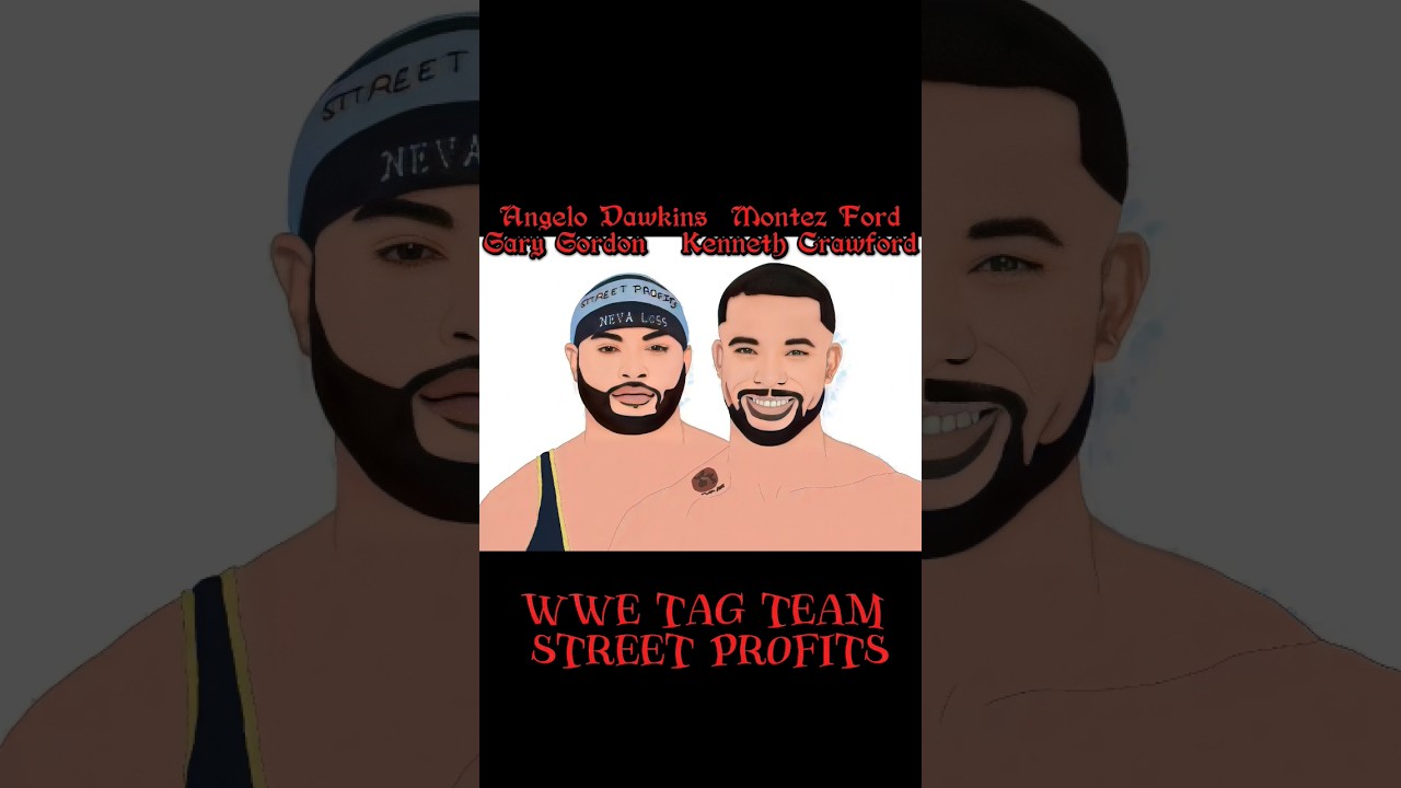 WWE TAG TEAM Street Profits Angelo Dawkins Montez Ford Digital Art