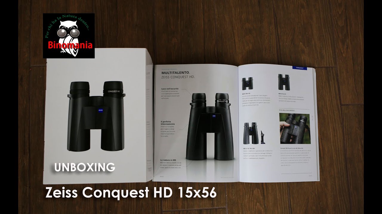Unboxing del binocolo Zeiss Conquest HD 15x56