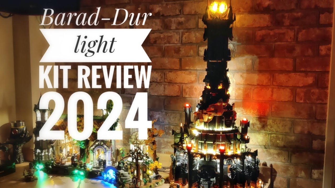 Lego Barad-Dur light kit review #lighttailing #legolightkit #lego
