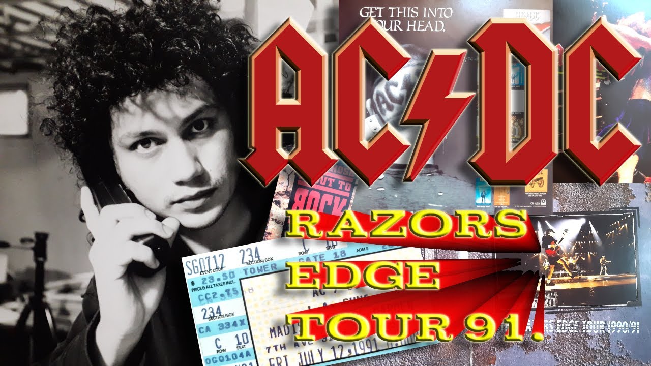 The Razors Edge Tour. AC/DC memorabilia.