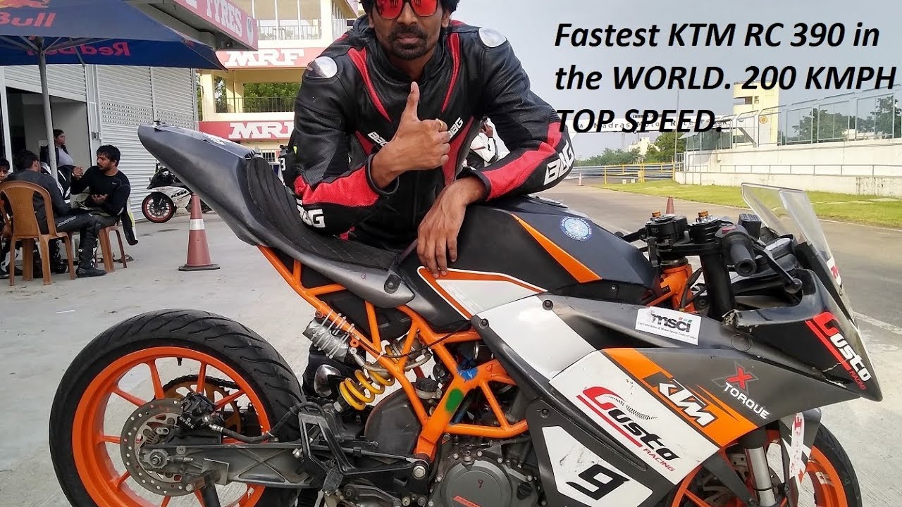 Fastest KTM RC 390 in the WORLD. 200 KMPH TOP SPEED.