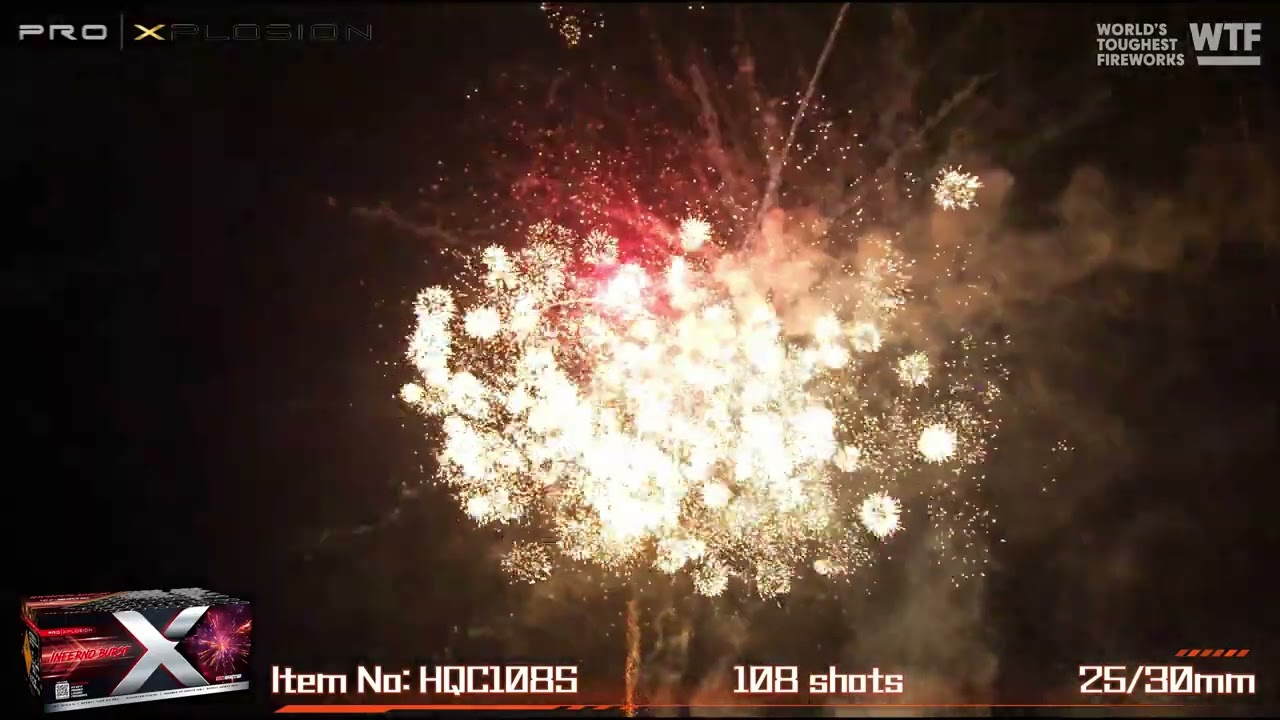 INFERNO BURST - HQC108S - 1.3G - 108 shots - COMPOUND