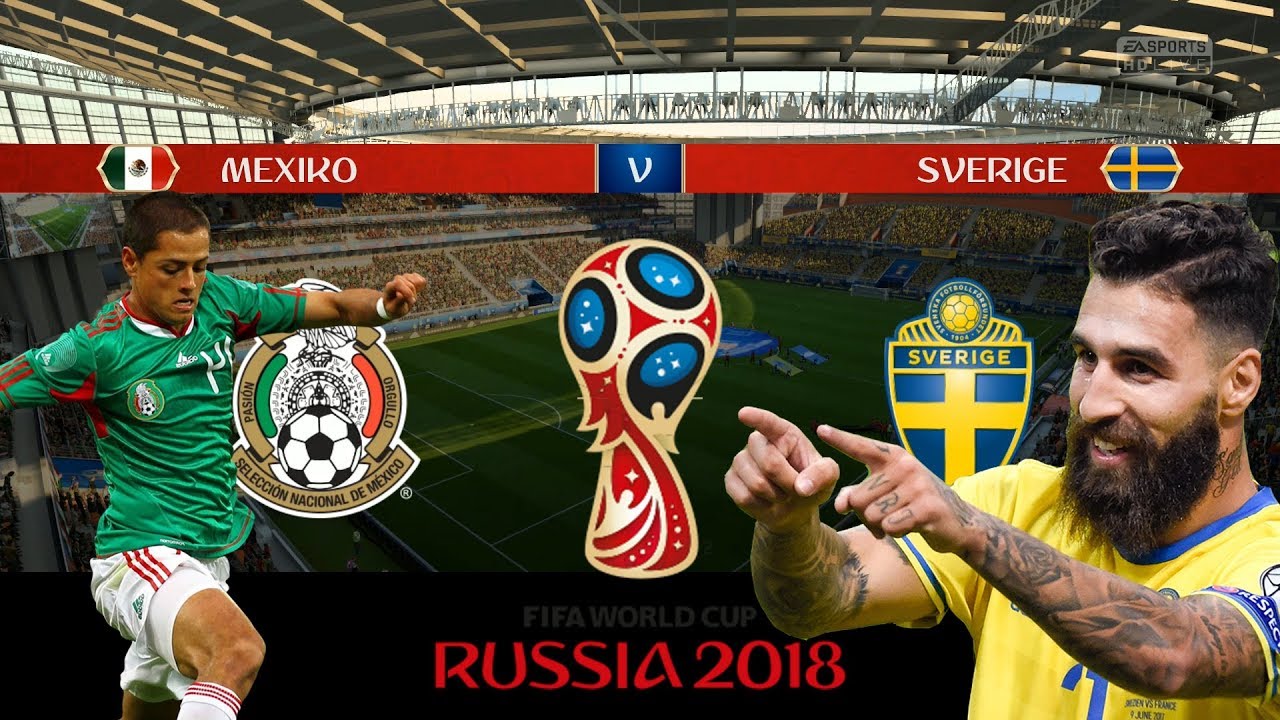 MEXICO vs SVERIGE | VM 2018 i Ryssland | Simulerad i FIFA 18
