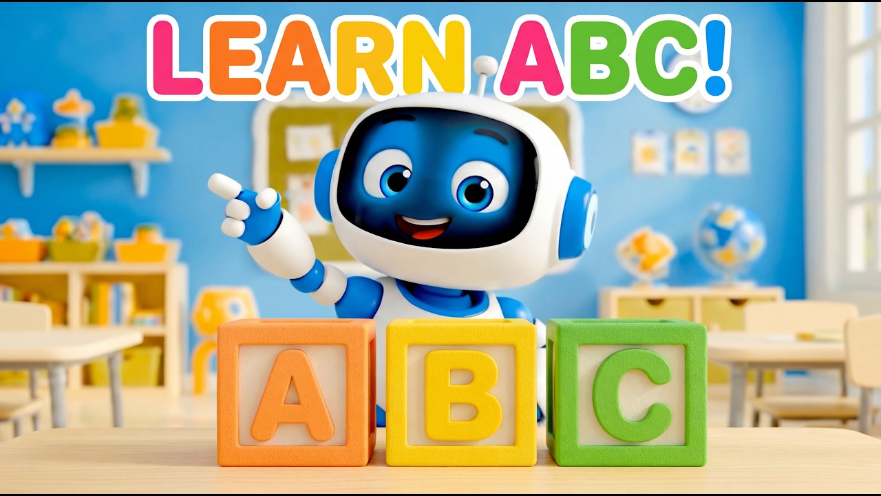 Robot ABC Song 🤖🔤 | Learn Alphabet A to Z | Kids Songs | RoboClean YouTubeKids