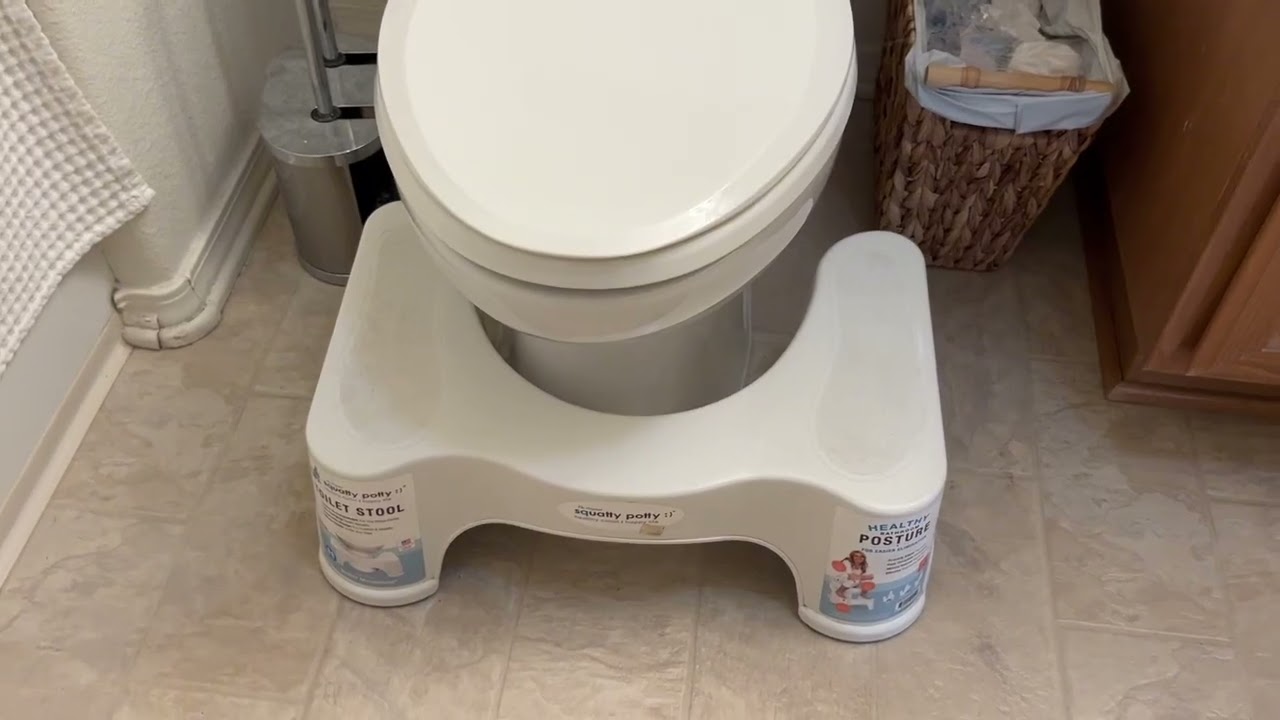 Sturdy squatty potty bathroom stool