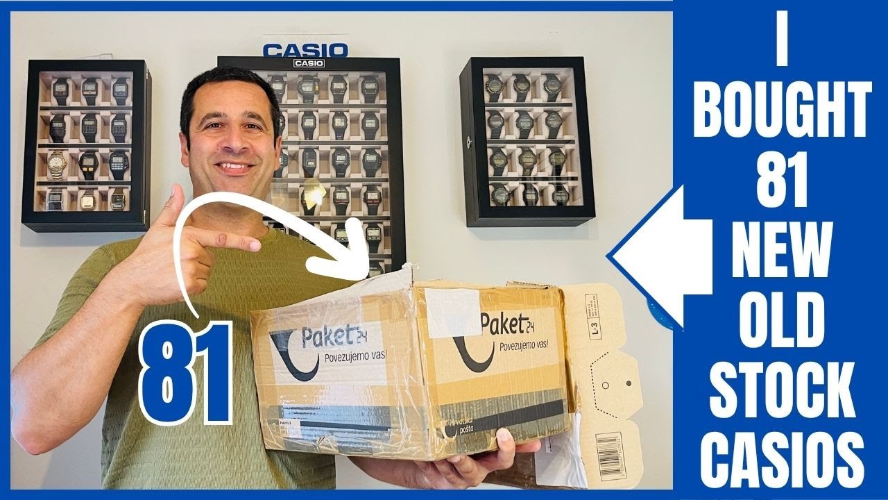 Unboxing 81 casios left behind for 3 decades in a lost store!