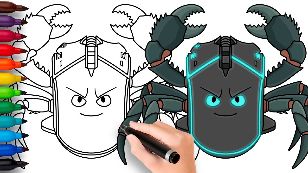 HOW TO DRAW CLICKERINO CRABO | Steal a Brainrot (Roblox) - Easy Step by Step Drawing