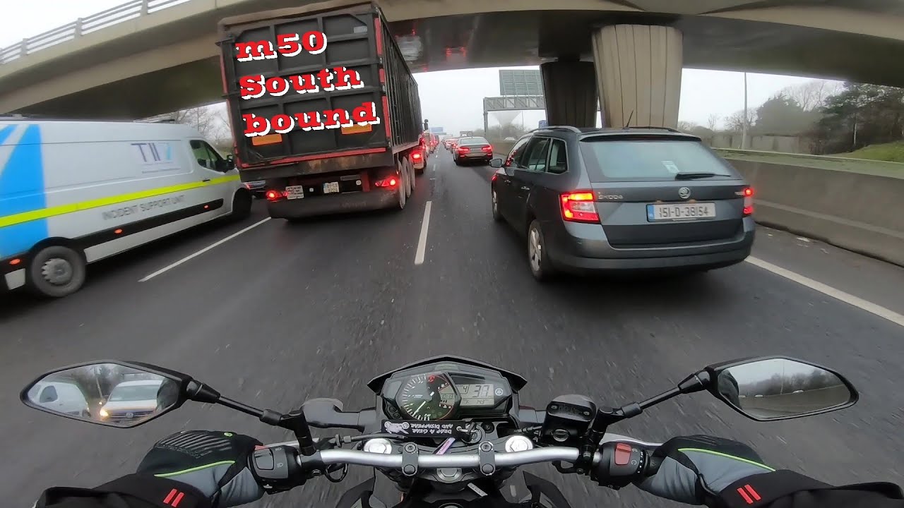 Motorcycle Lane Filtering Dublin M50