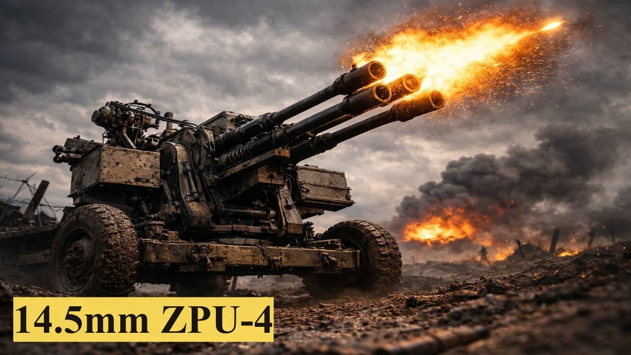 Inside the ZPU-4 Four Guns, One Mount | How this gun became a Drone Killer